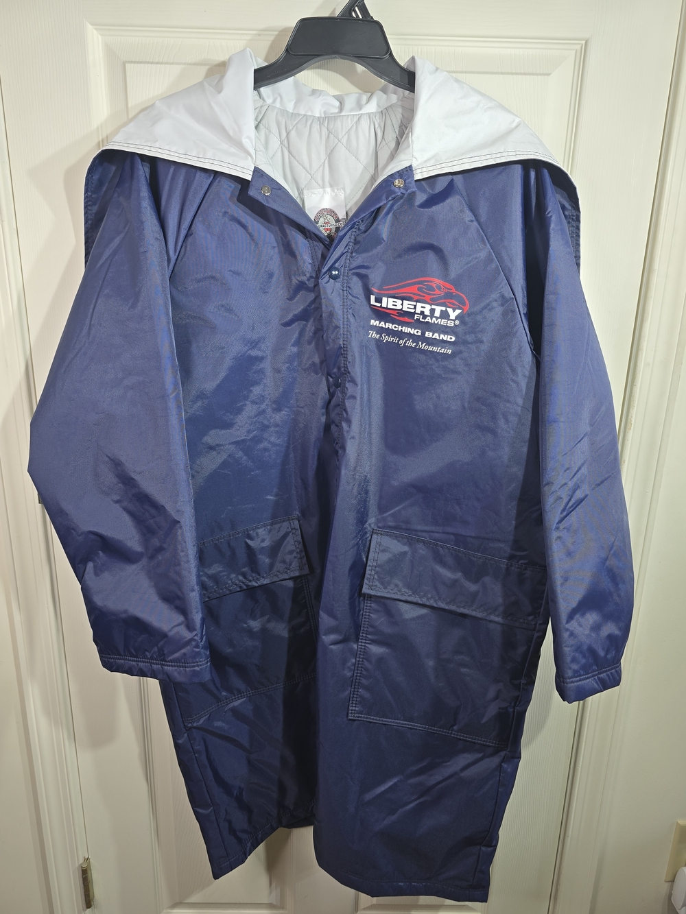 Liberty University Marching Band Rain Jacket Parka Insulated Hood LU Flames
